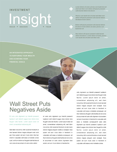Financial Advisor Newsletter Design