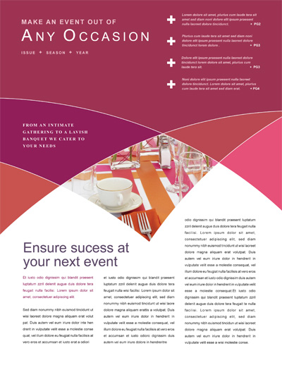 Event Planning Newsletter Design