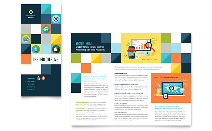 Advertising Company - Trifold Brochure Design Example