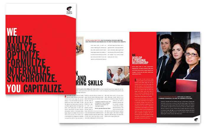 Creative brochure design with bold and stylish layout