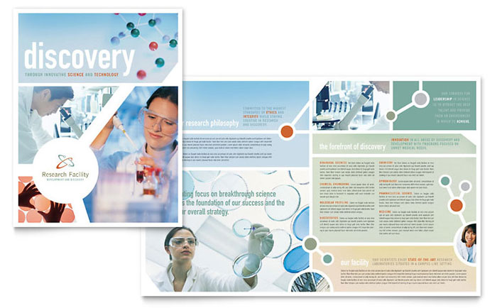 Medical Research Brochure Design Idea - Brochure Cover