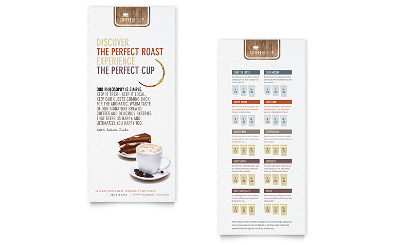 Coffee Shop DL Flyer Design