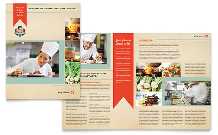 Culinary Arts School - Brochure Design Example