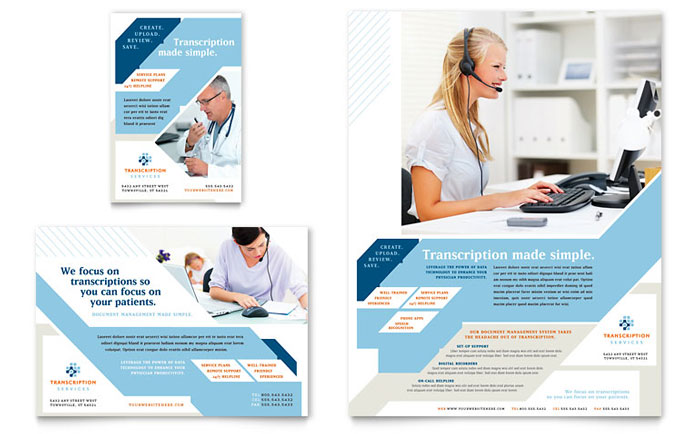 1/2-page & 1/4-page Flyer Templates