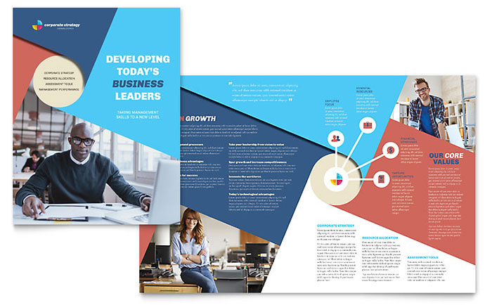 InDesign Template - Corporate Brochure Example