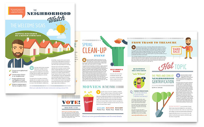 InDesign Template - Newsletter Example