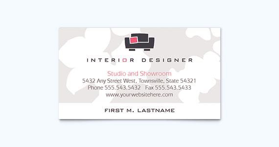 Interior Designer Business Card Design Idea