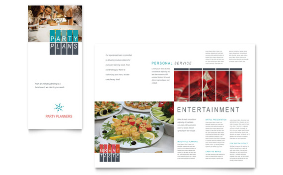 Party Planners Tri Fold Brochure Design
