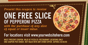 Pizza Parlor Coupon Design