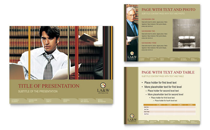 Lawyer & Law Firm Presentation Template Design - InDesign, Illustrator, Word, Publisher, Pages, QuarkXPress, CorelDraw