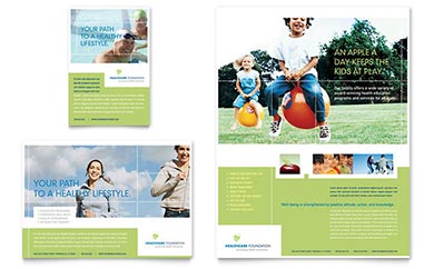 Healthcare Management Flyer & Ad Template Design - InDesign, Illustrator, Word, Publisher, Pages, QuarkXPress, CorelDraw