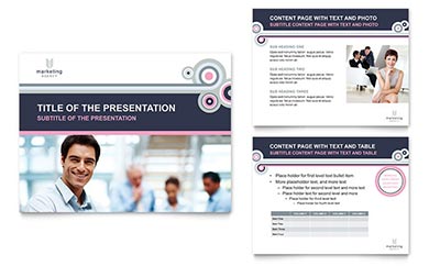 Marketing Agency Presentation Template Design - InDesign, Illustrator, Word, Publisher, Pages, QuarkXPress, CorelDraw