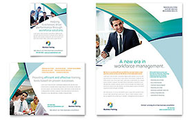 Business Training Flyer & Ad Template Design - InDesign, Illustrator, Word, Publisher, Pages, QuarkXPress, CorelDraw