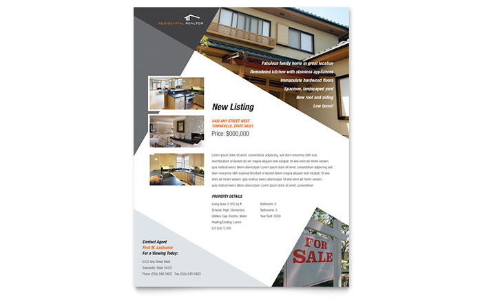 Flyer Example - Contemporary & Modern Real Estate