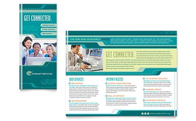 Technology Trifold Brochure Templates - Word, InDesign & More