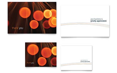 Free Business Note Card Template Design - InDesign, Illustrator, Word, Publisher, Pages, QuarkXPress, CorelDraw