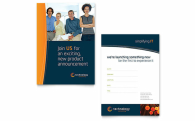 Free Business Invitation Template Design - InDesign, Illustrator, Word, Publisher, Pages, QuarkXPress, CorelDraw