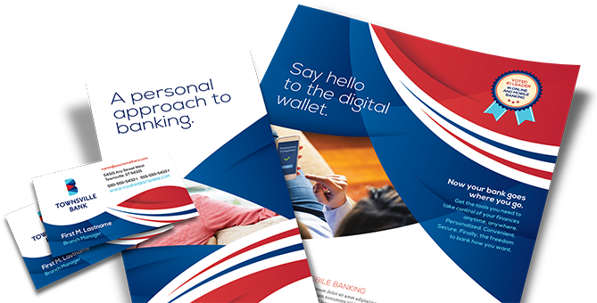 Financial brand identity marketing templates