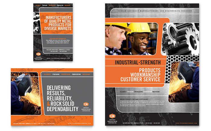 Manufacturing Flyer InDesign Layout