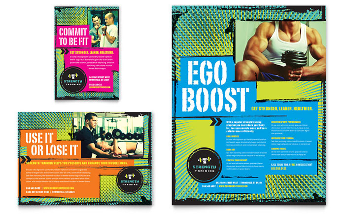 Strength Training Flyer InDesign Template